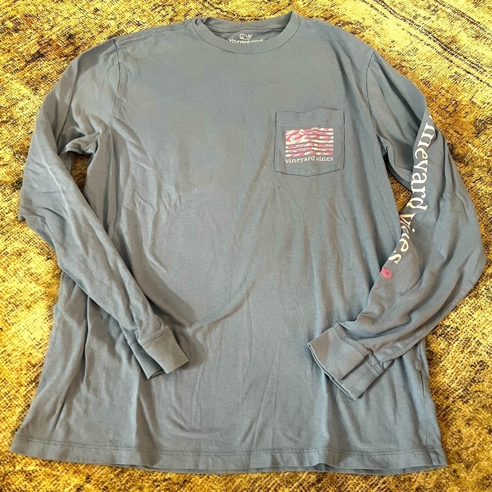 Vineyard Vines Breast Cancer Awareness Longsleeve Tee Size Medium